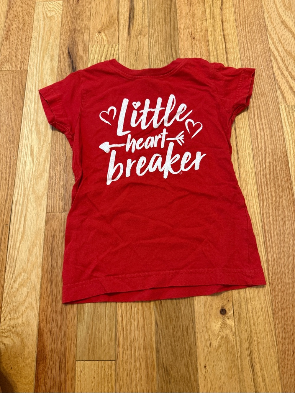 4T Little Heartbreaker Red Kids Tee